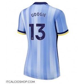 Tottenham Hotspur Destiny Udogie #13 Seconda Maglia Femmina 2024-25 Manica Corta